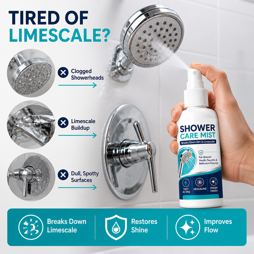 PureShine™ Limescale Eraser — Instantly Revive Your Bathroom’s Gleam and Confidence