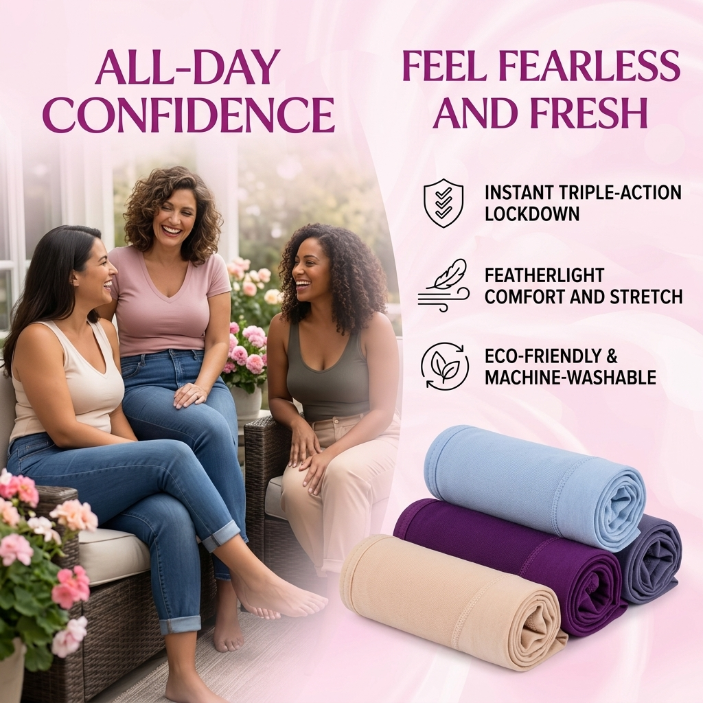 LumiGuard™ — Feel Fearless and Fresh with Leak-Proof Comfort That Moves With You