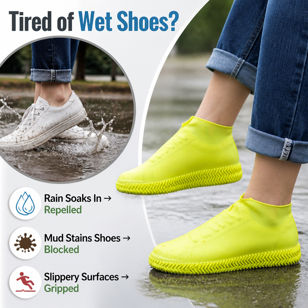 VitaGuard™ Silicone Shoe Shields — Step Out Fearlessly with Dry, Slip-Free Comfort All Day