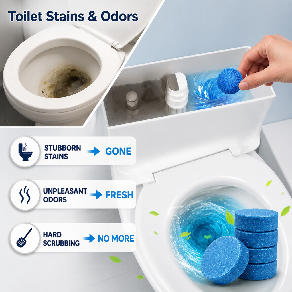 AquaPure™ Toilet Bowl Tablets — Keep Your Toilet Spotless and Fresh Without Lifting a Finger