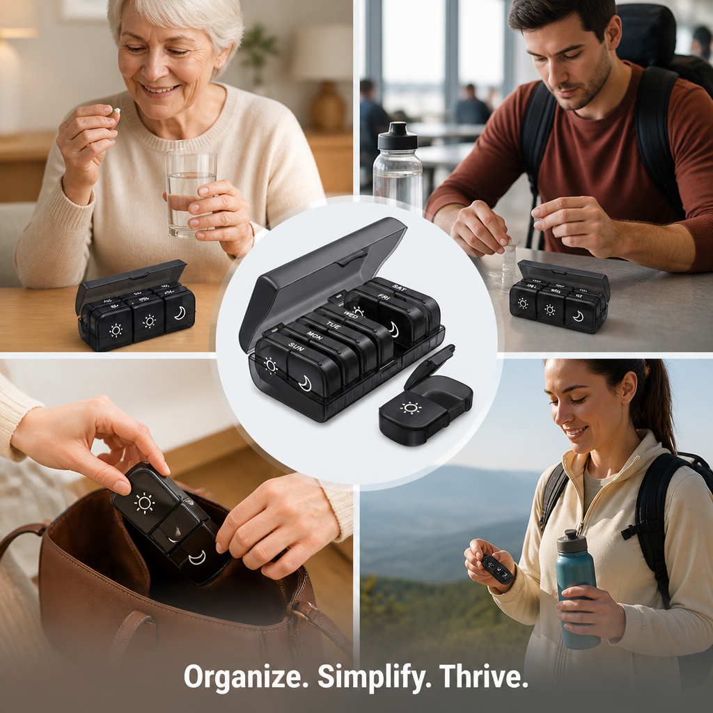 VitaNest™ Weekly Pill Organizer — Command Your Health with Effortless, Stress-Free Control Every Day