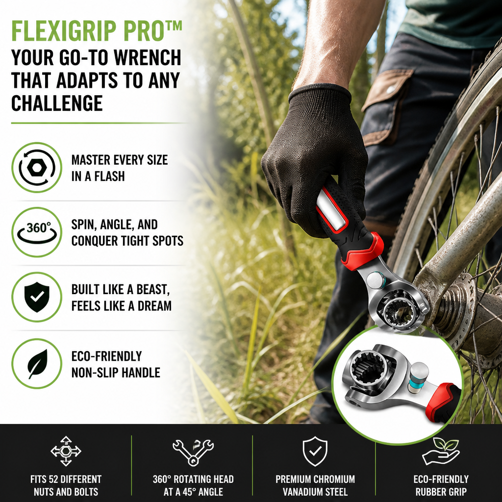 FlexiGrip Pro™ — Crush Every Bolt with Effortless Power and Precision