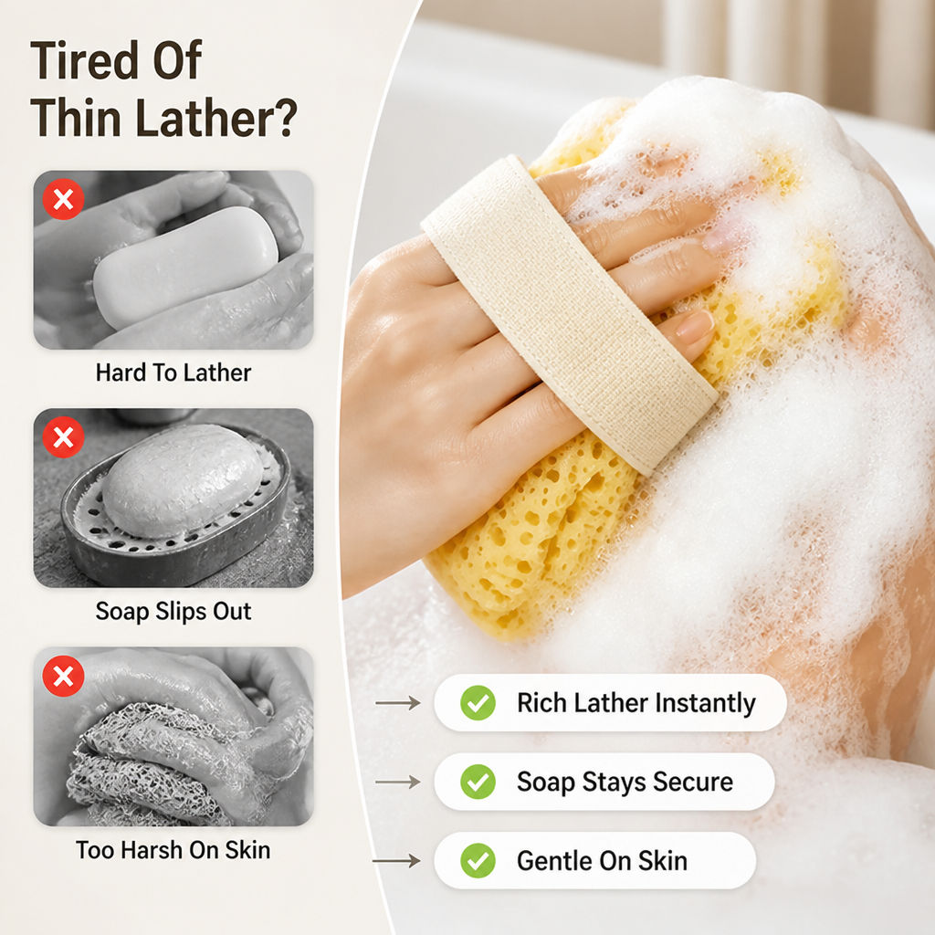 VeloraMist™ Soft Bath Sponge Set — Transform Every Shower into a Silky, Glowing Skin Ritual
