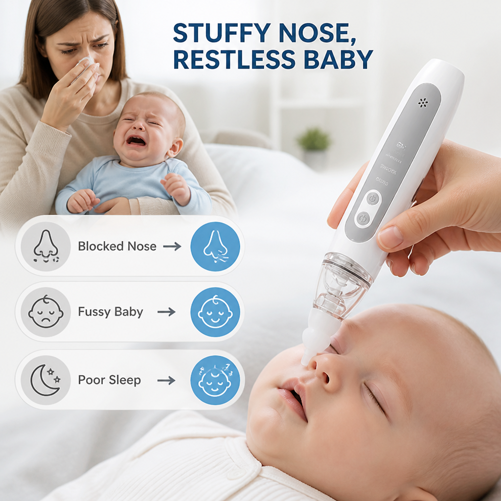 NasoEase™ — Make Stuffy-Nose Care Feel Easier for You and Your Baby