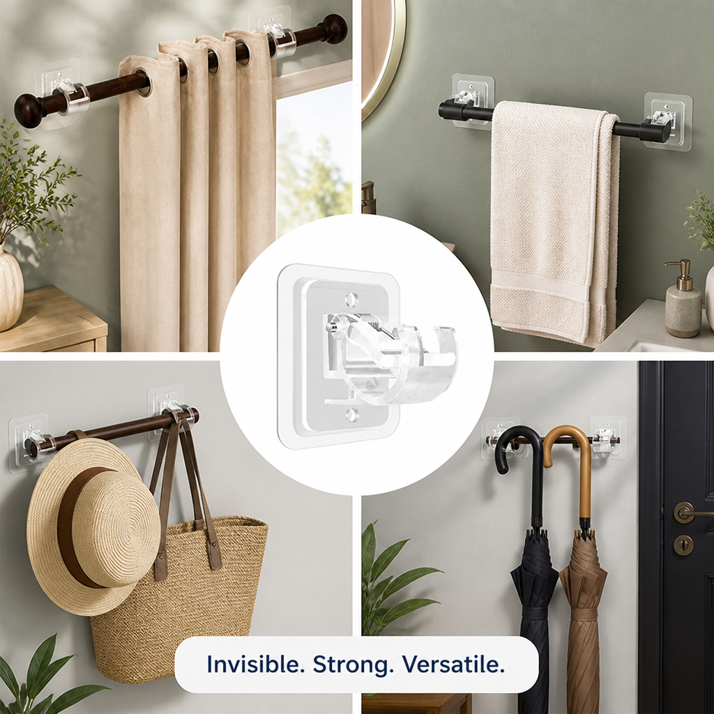 ClearMount™ — Make Your Curtains Float with Invisible Strength and Effortless Style