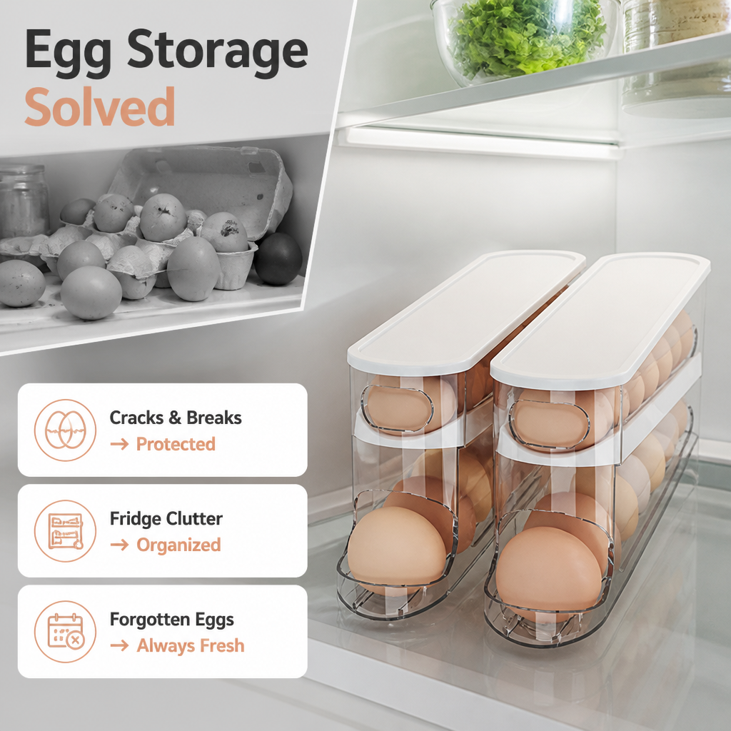 VitaVale™ — Keep Every Egg Perfect and Your Fridge Instantly Organized