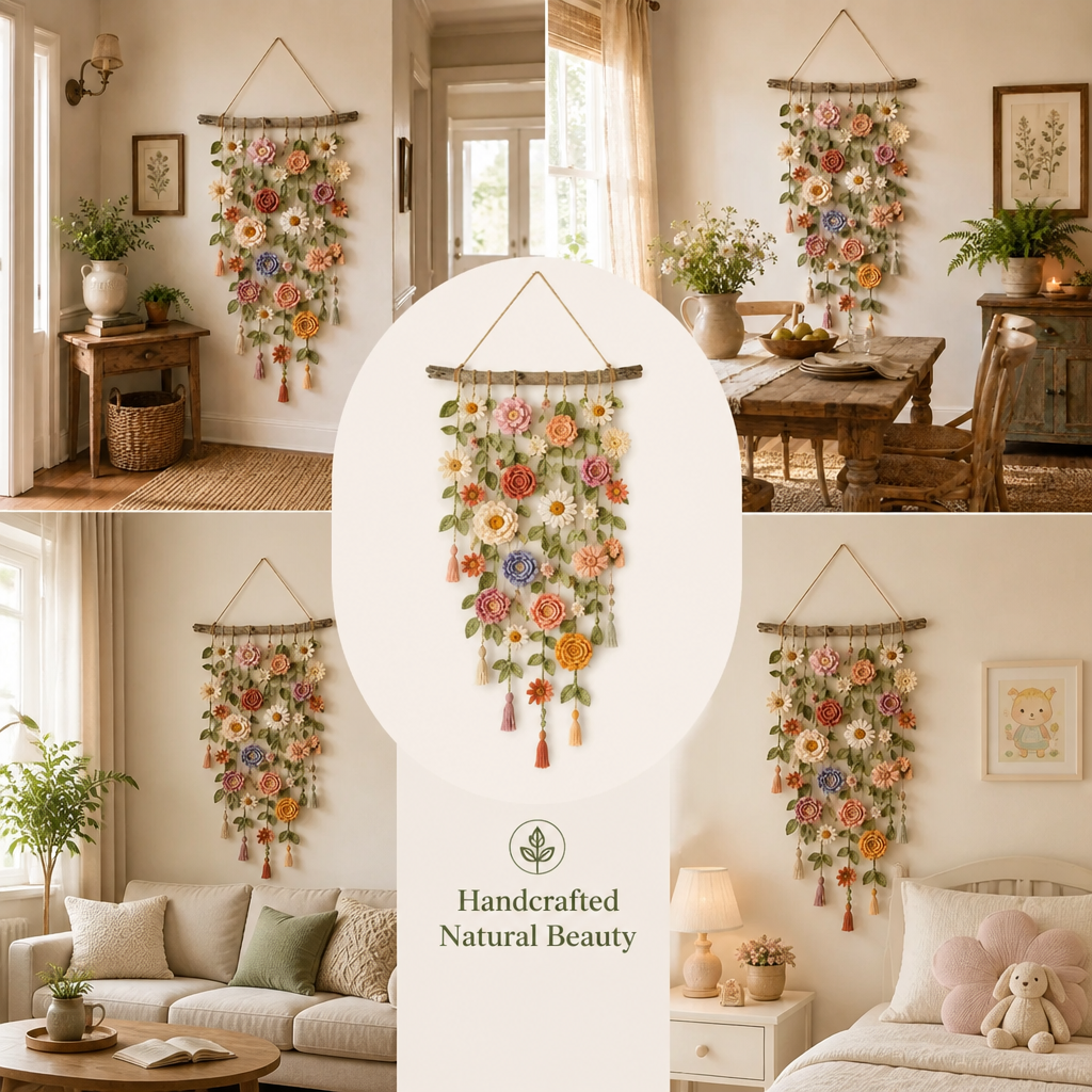 LunaBloom™ — Wrap Your Walls in Handmade Warmth and Effortless Calm