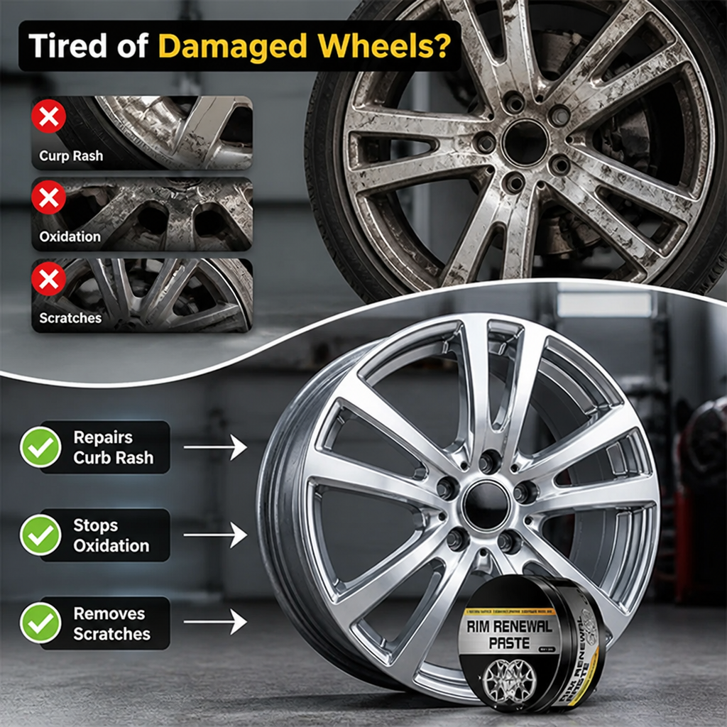 VeloGuard™ Wheel Revival Paste — Instantly Restore Stunning Shine & Shield Your Rims for Years
