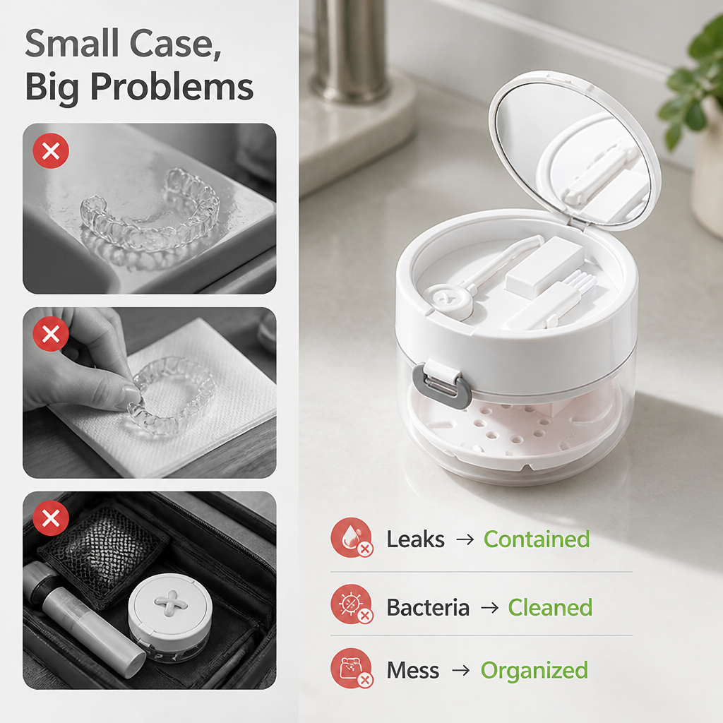 VivaGuard™ Retainer Case — Keep Your Retainer Spotless, Safe, and Ready Wherever Life Takes You
