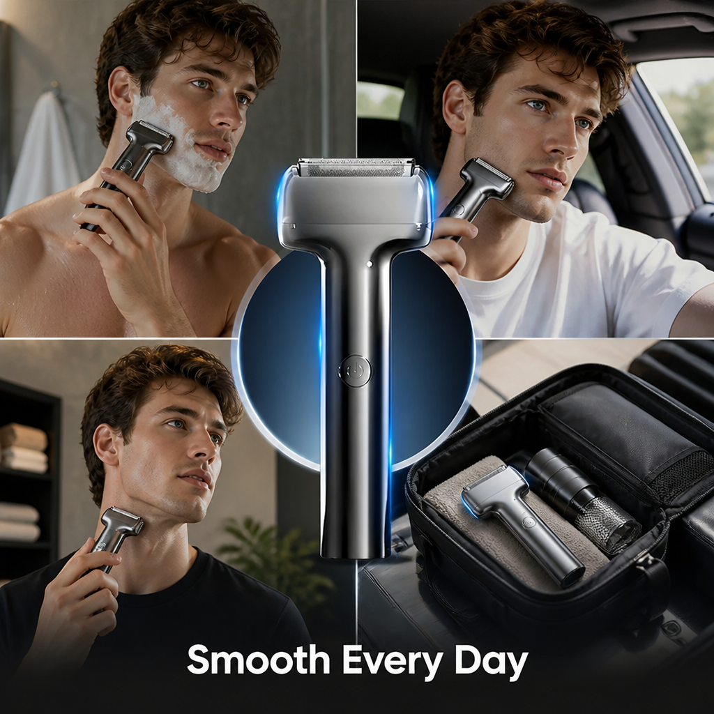 GlideSharp™ — Effortless Precision for a Silky Smooth, Irritation-Free Face
