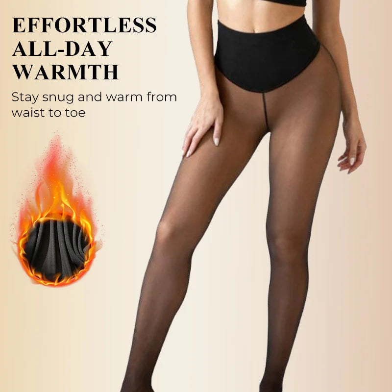 CozyCurve™ Fleece-Lined Shaping Tights — Stay Warm, Look Smooth, and Wear Your Favorite Outfits All Winter