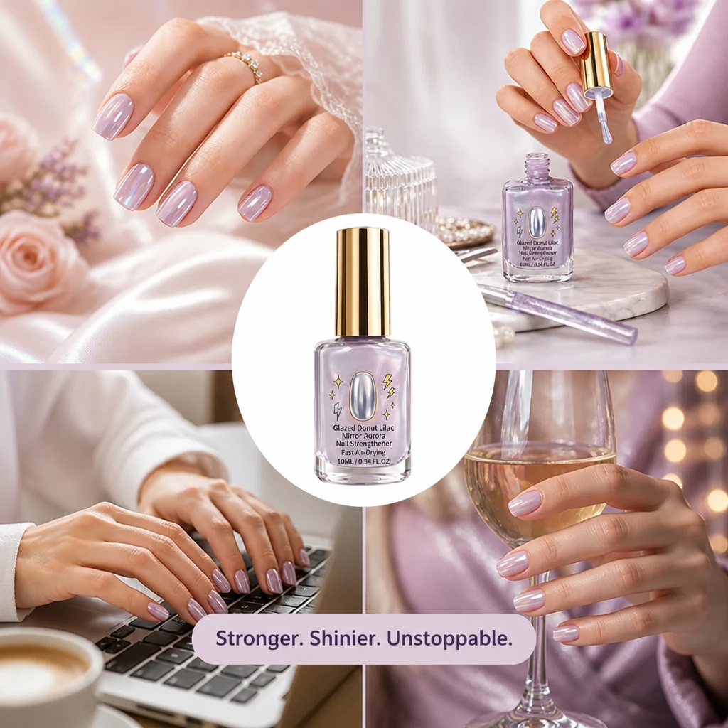 LumaLuxe™ Nail Elixir — Unleash Rock-Solid Nails with a Hypnotic Lilac Glow