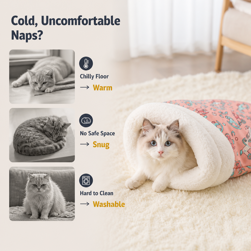 SnugPaw™ — A Plush, Sheltered Hideaway for Their Coziest Naps