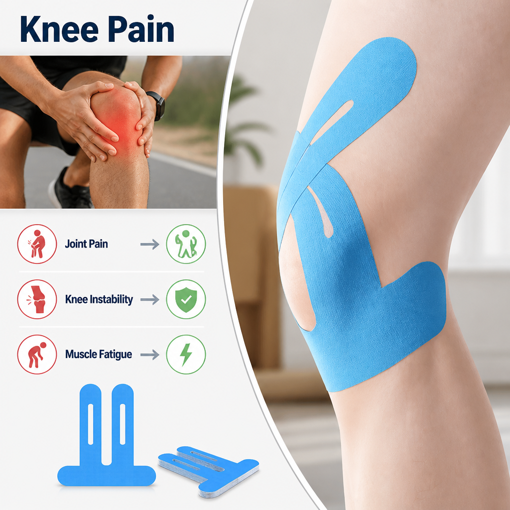 KneaSure™ Knee Stabilizer Strips — Move Freely Again with Instant, All-Day Knee Relief