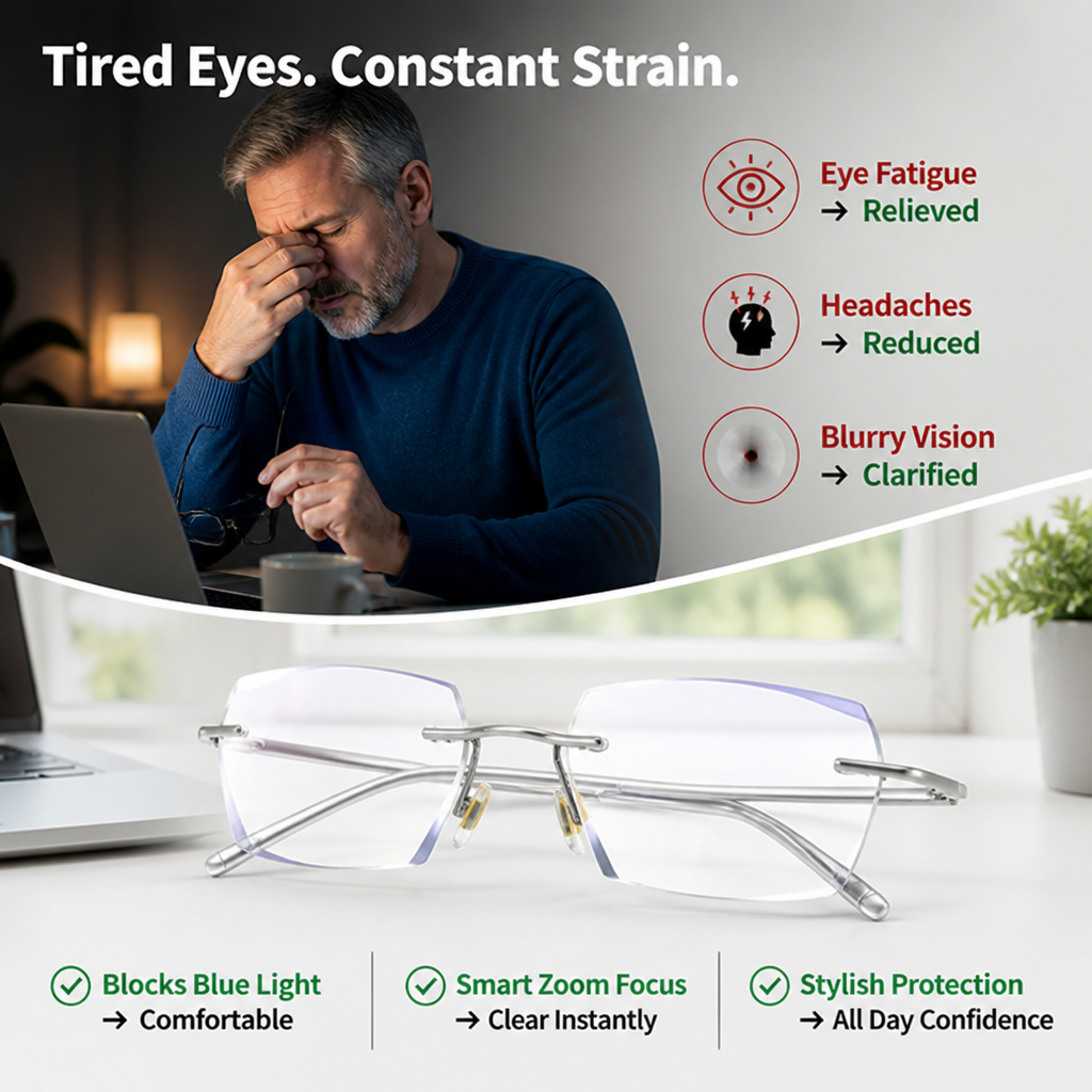 VeriVista™ ColorShift Reading Glasses — Effortless Focus and Stylish Eye Protection All Day Long