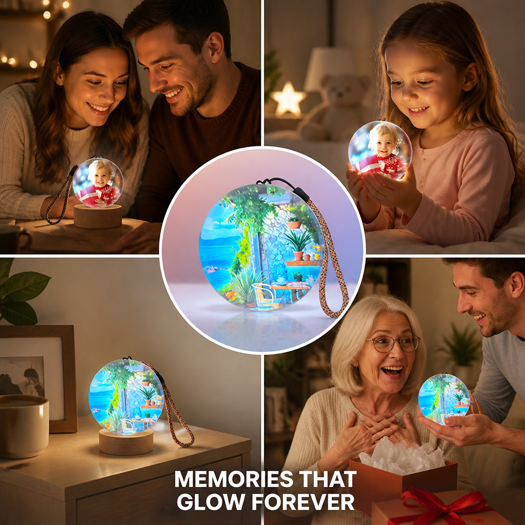 CelestiLux™ Memory Sphere — Watch Your Precious Moments Glow in Stunning 3D Sound and Light