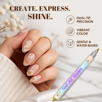 VividMuse™ Dual-Tip Nail Art Pens — Unleash Stunning, Smudge-Free Nails That Demand Attention