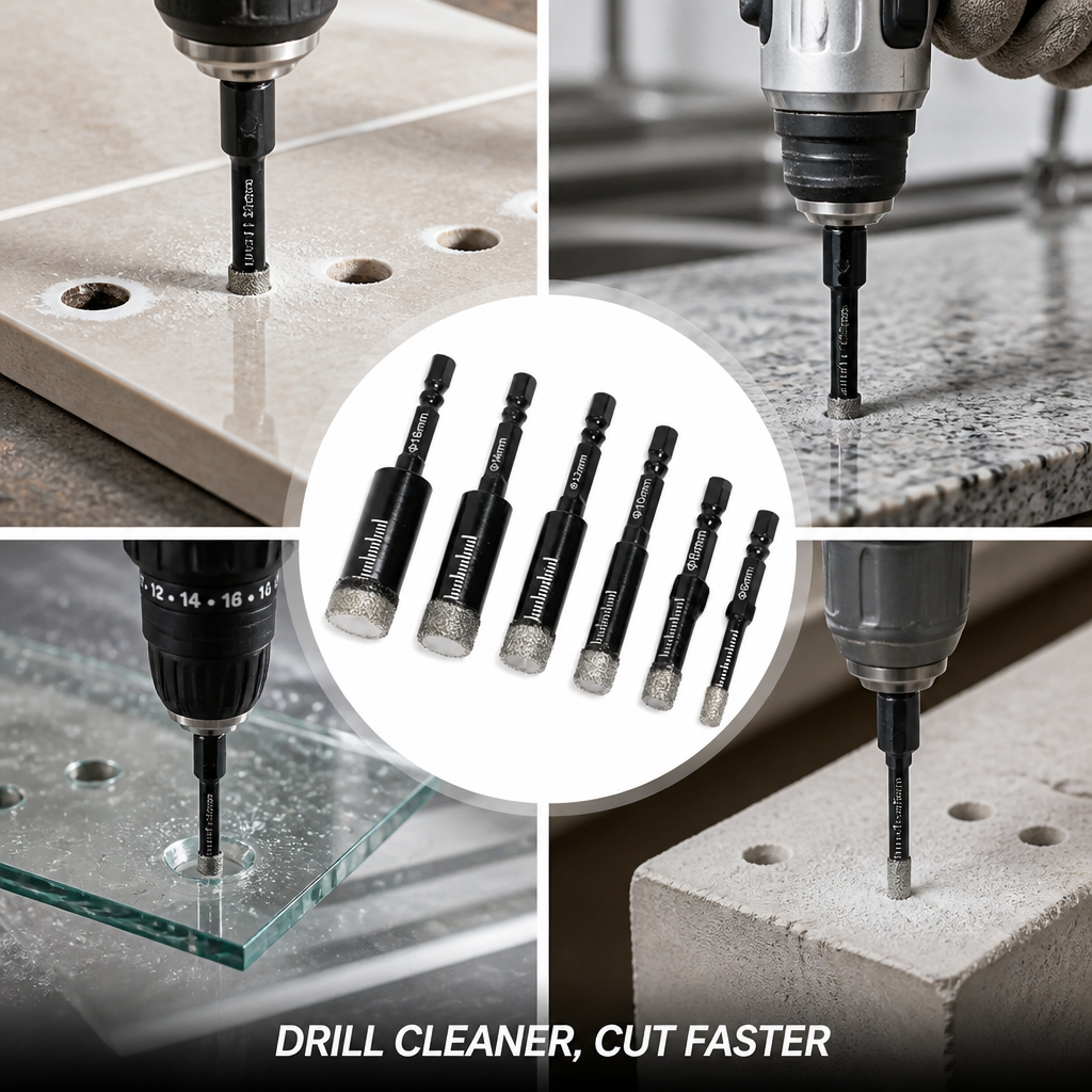 VeroCut™ Diamond Drill Bit Set — Cut Perfect Holes Fast Without Water or Mess