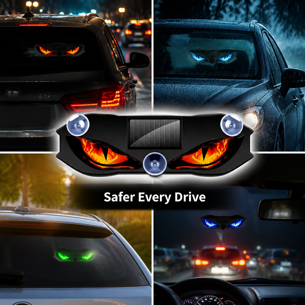Flarevo™ — Stay Visible on Every Night Drive With Hands-Free Solar Light