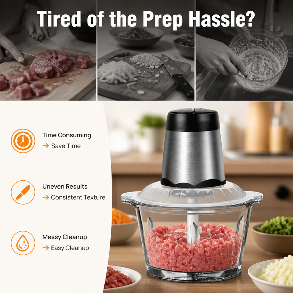 SlicePro™ Electric Meat Grinder — Master Every Meal with Perfect Texture and Effortless Cleanup