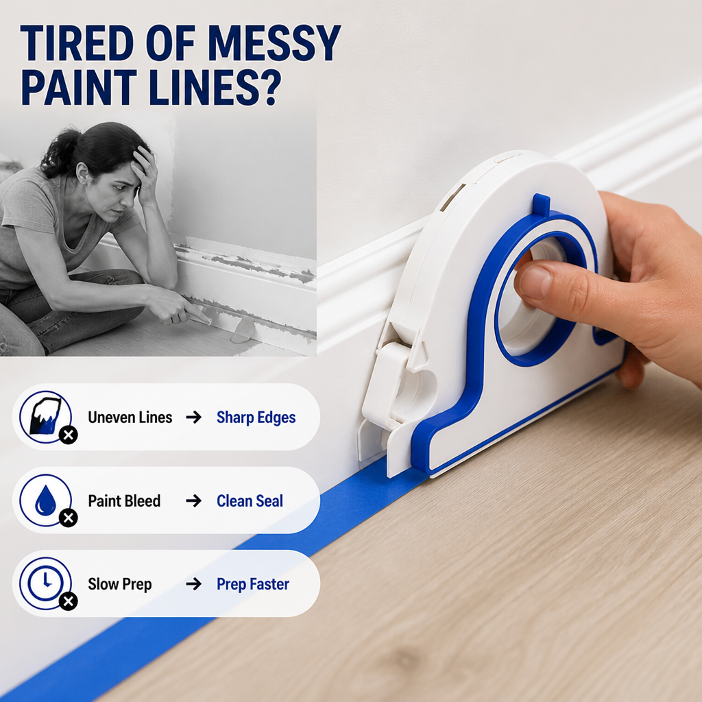 TapeSculptor™ — Effortless, Flawless Paint Lines That Make Every Wall a Masterpiece
