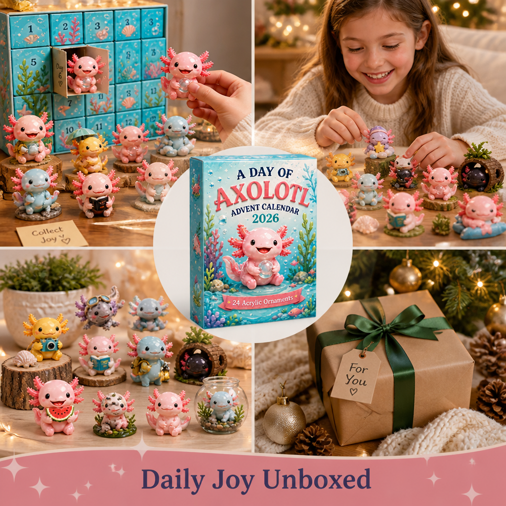 WhimsiLume™ Advent Calendar — Experience Daily Joy with 24 Magical Axolotl Surprises