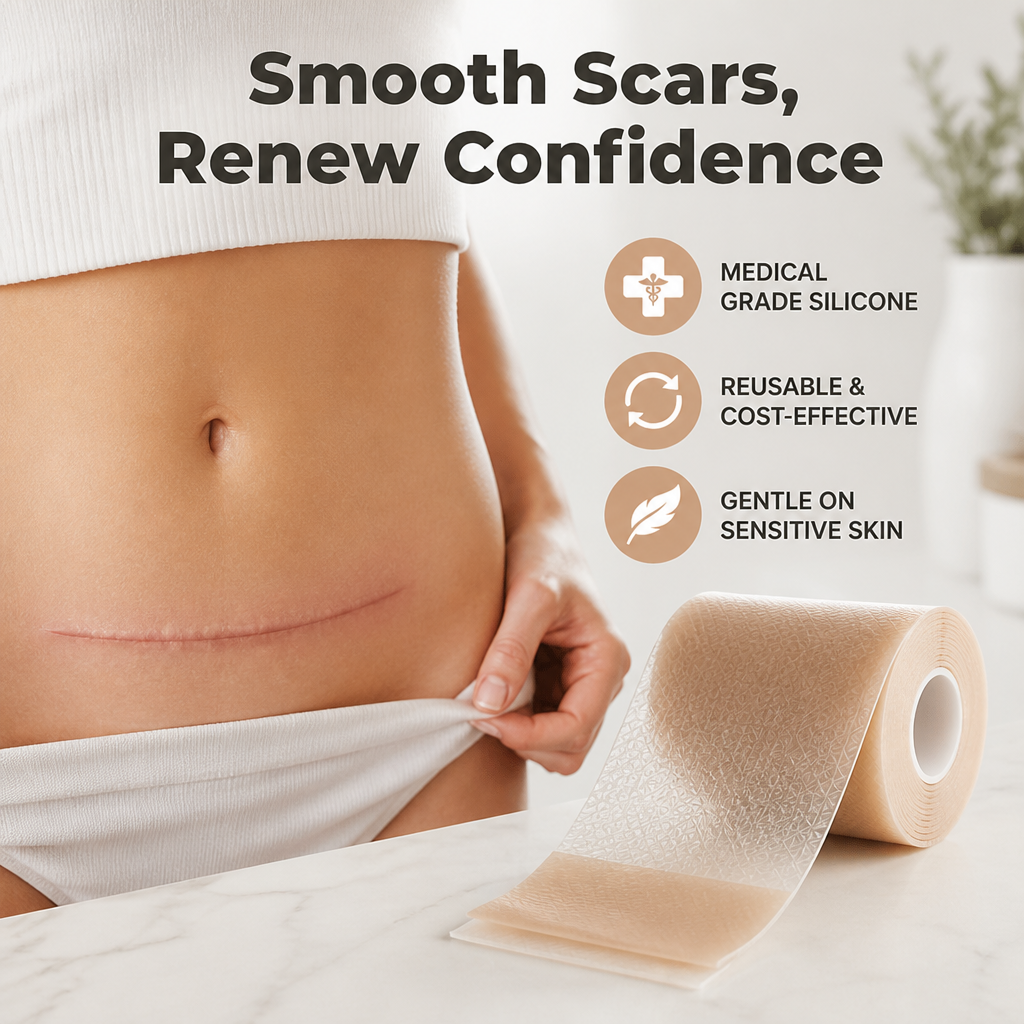 Silvex™ Silicone Scar Sheet Roll — Finally Reveal Smooth, Confident Skin You’re Proud To Show