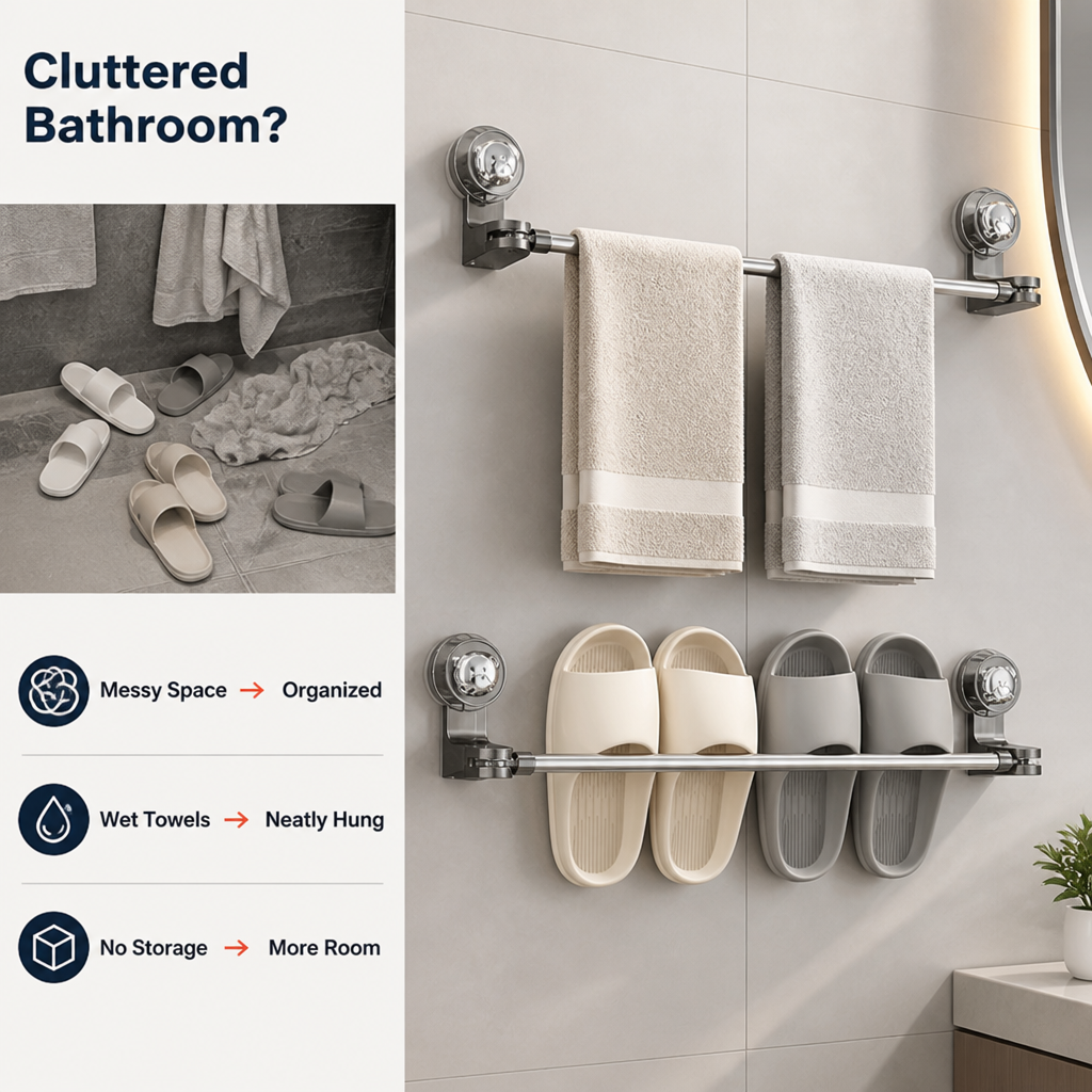 VistaraGrip™ — Instantly Unleash Space and Serenity Without a Single Drill