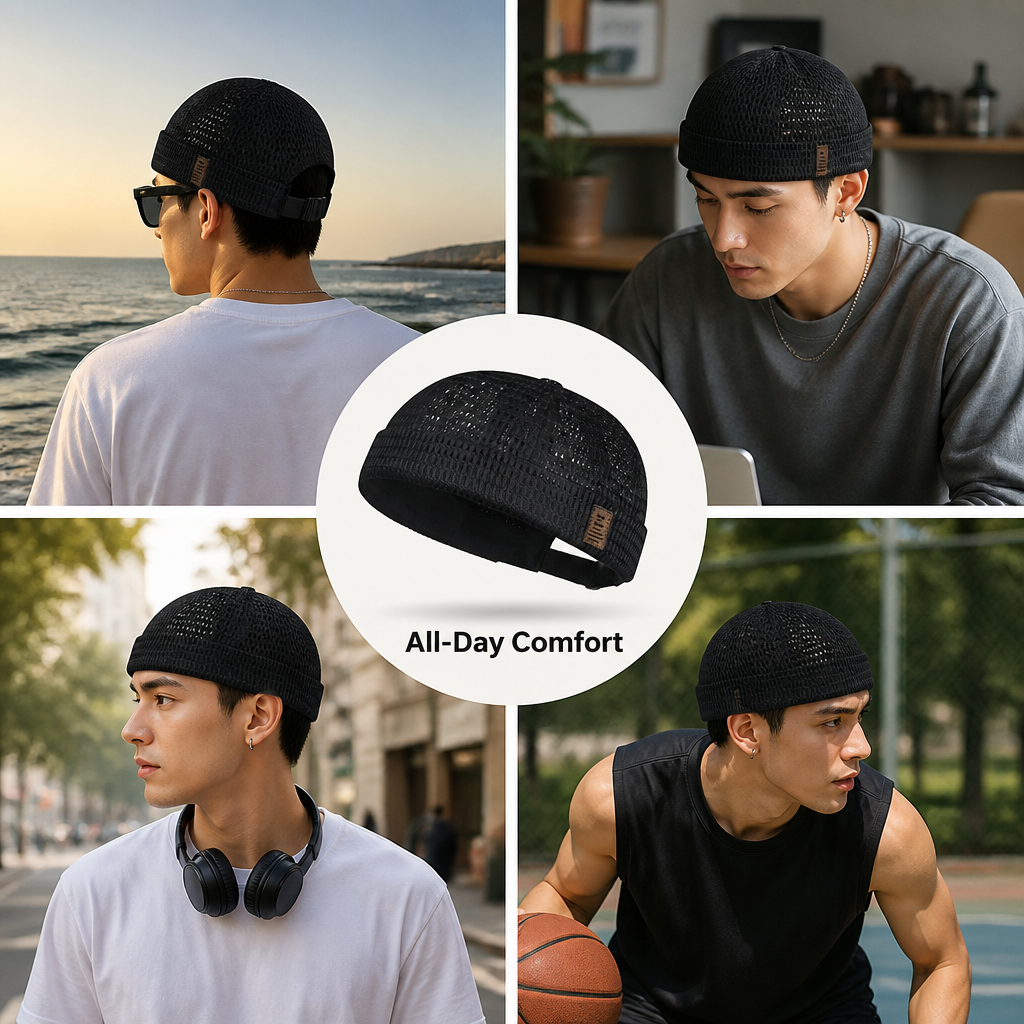 BreezeFlex™ Breathable Mesh Brimless Cap — Feel Instantly Cooler, Lighter, and Ready to Own Every Moment