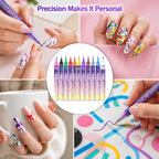 LumaLuxe™ 12 Colors Nail Art Pens Set — Effortless Precision that Makes Your Nails Unforgettable (12pcs)