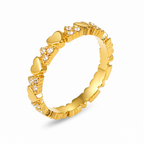 LunaLuxe™ Heart Eternity Ring — Ignite Passion and Shine with Every Glance