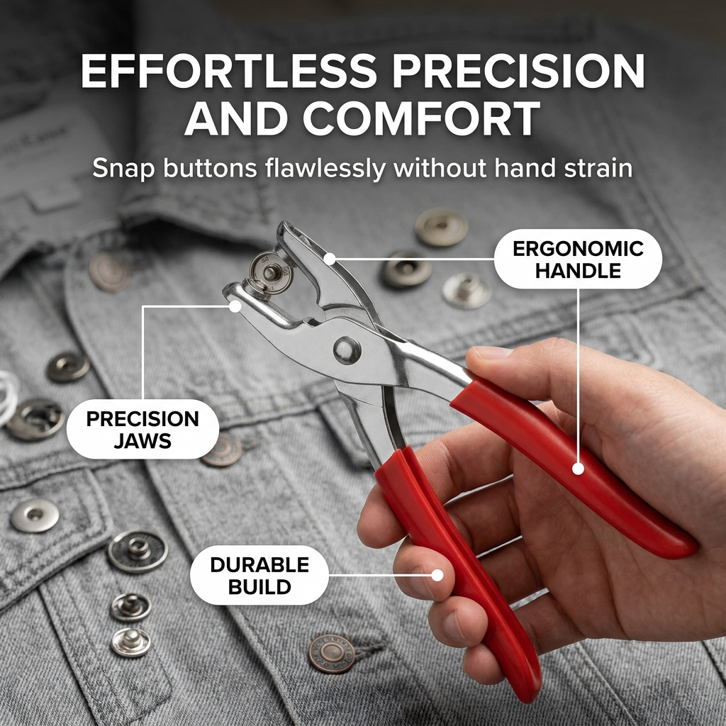 SnapEase™ — Snap Perfect Buttons Fast Without Pain or Guesswork