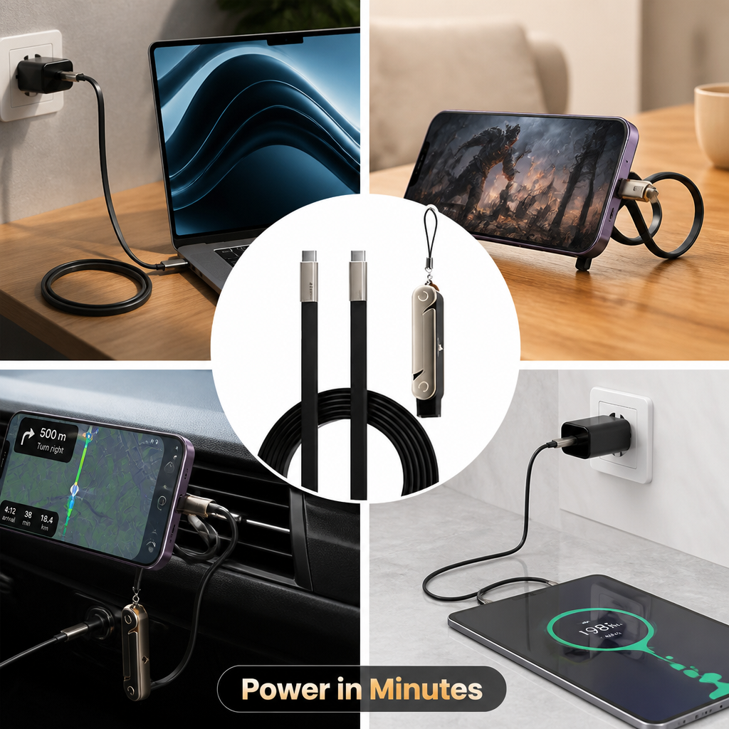 Ramixion™ 65W SuperCharge — Unstoppable Power Delivered in Minutes, Hands-Free Freedom Built In