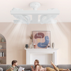 BreezeAura™ — Command Your Perfect Breeze and Radiant Light for Instant Home Bliss