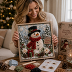 JoyLoom™ 3D Christmas Fabric Art Kit — Create Stunning Holiday Masterpieces Without Sewing or Stress