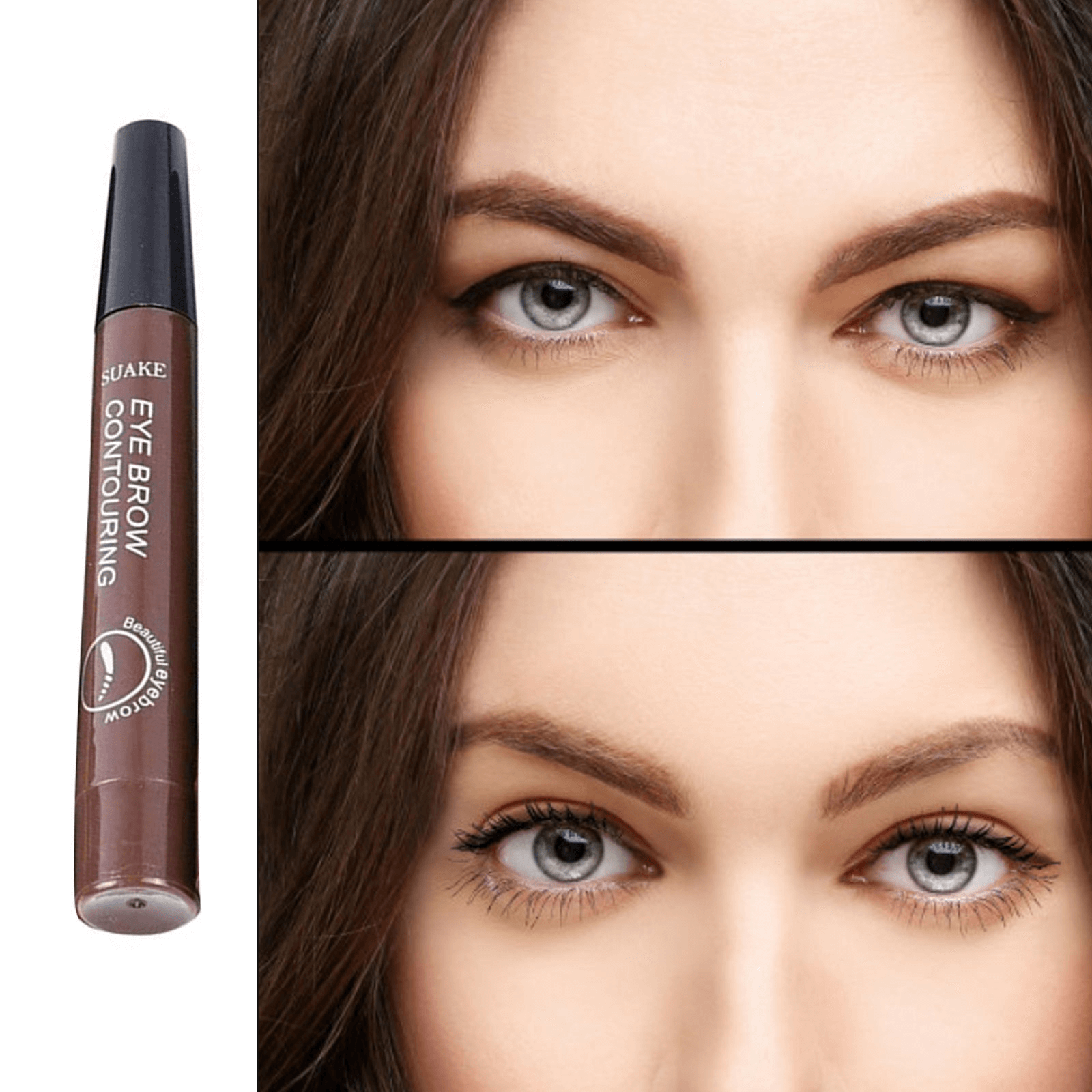 EyeShine - Crayon à sourcils précis avec 4 pointes | 1+1 GRATUIT !
