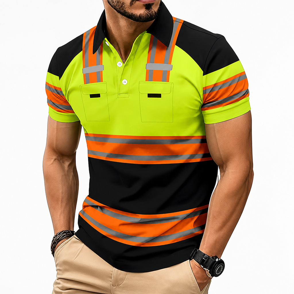 VividGuard™ Men’s Reflective Shirt — Command Attention and Own Every Step After Dark