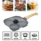 SunnySip™ 4-Cup Egg Frying Pan — Perfectly Cooked Mornings with Zero Stress and Effort