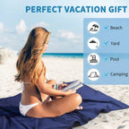 ShoreEase™ Sun Lounger Towel — Escape Sand Hassles with Instant Dry Comfort and Secure Storage