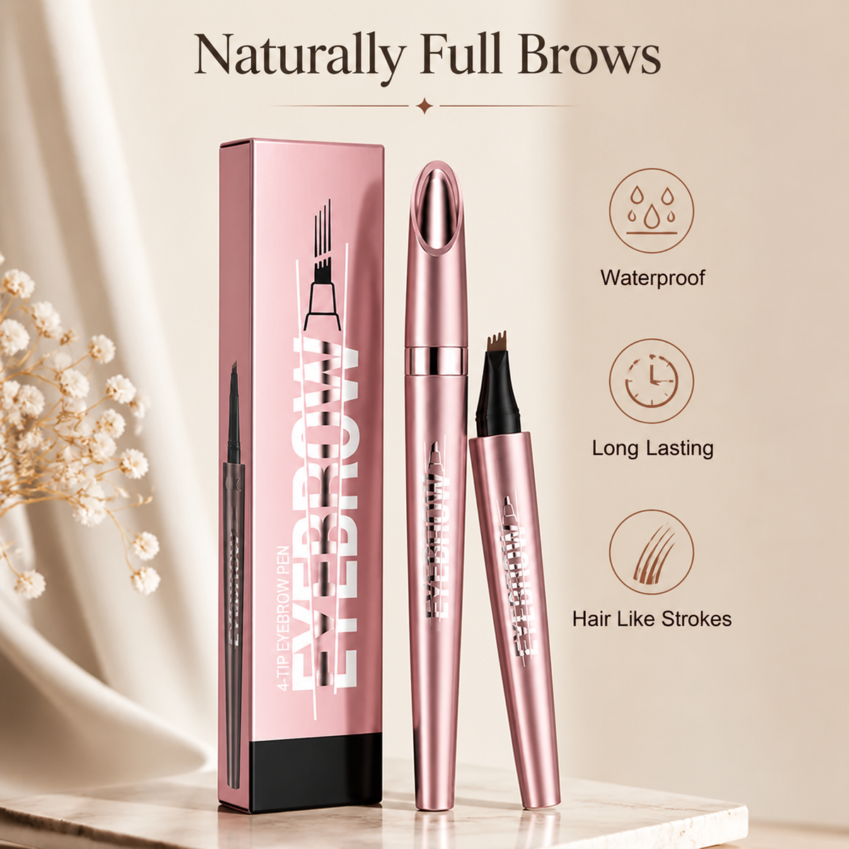 AquaStroke™ — Flawlessly Full, Naturally Stunning Brows That Last All Day