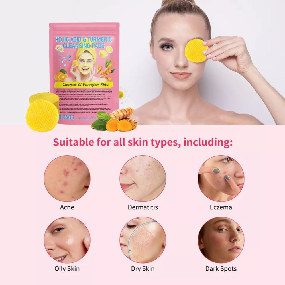 TurmLuxe Radiance™ Cleansing Pads — Reveal Radiant, Spot-Free Skin That Shines with Confidence