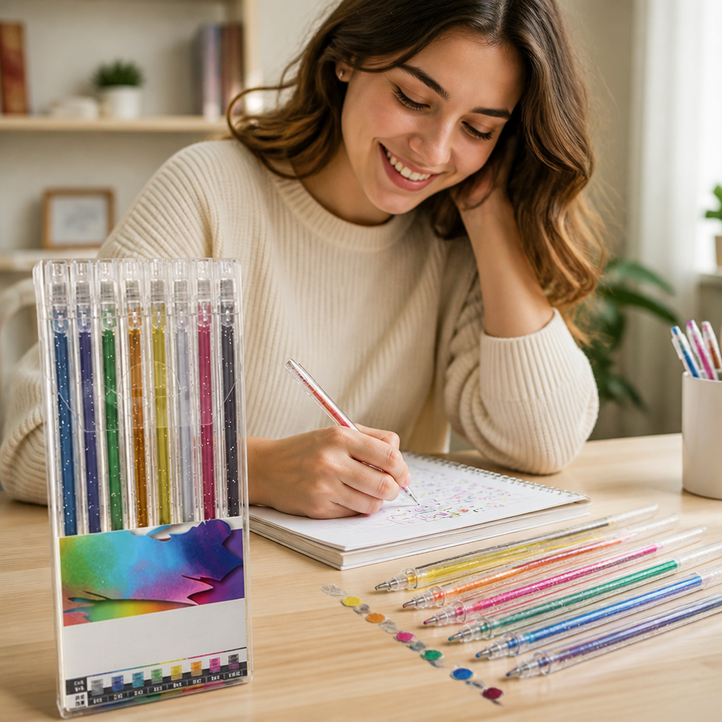 SparkAura™ Gel Pen Set — Ignite Your Creativity with Smooth, Dazzling Color That Lasts