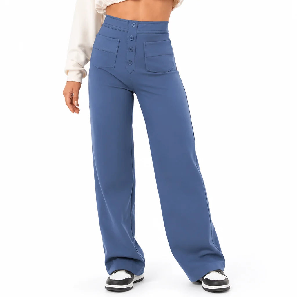 LibertiaFlow™ High Waist Straight Pants — Unleash All-Day Confidence with Effortless Comfort and Flawless Fit
