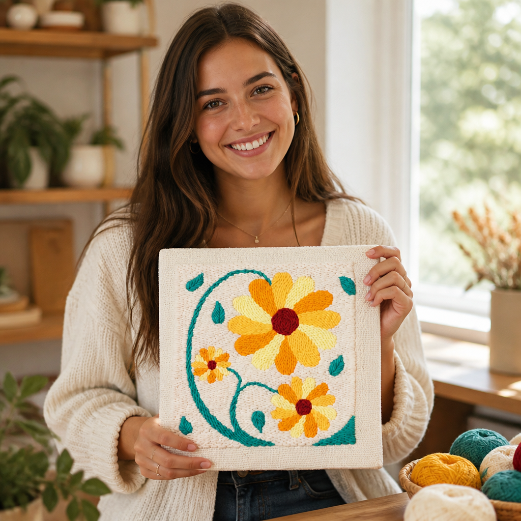 BloomThread™ Square Edition — Create Cozy, Colorful Art That Warms Your Soul
