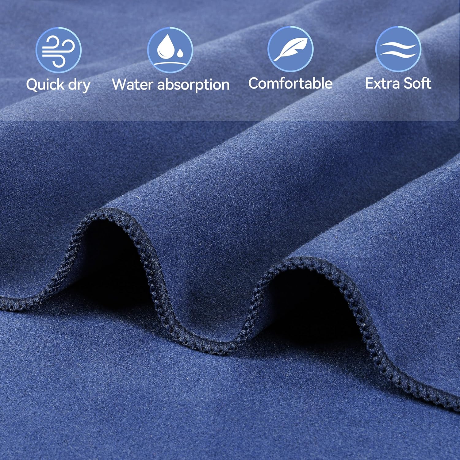 ShoreEase™ Sun Lounger Towel — Escape Sand Hassles with Instant Dry Comfort and Secure Storage