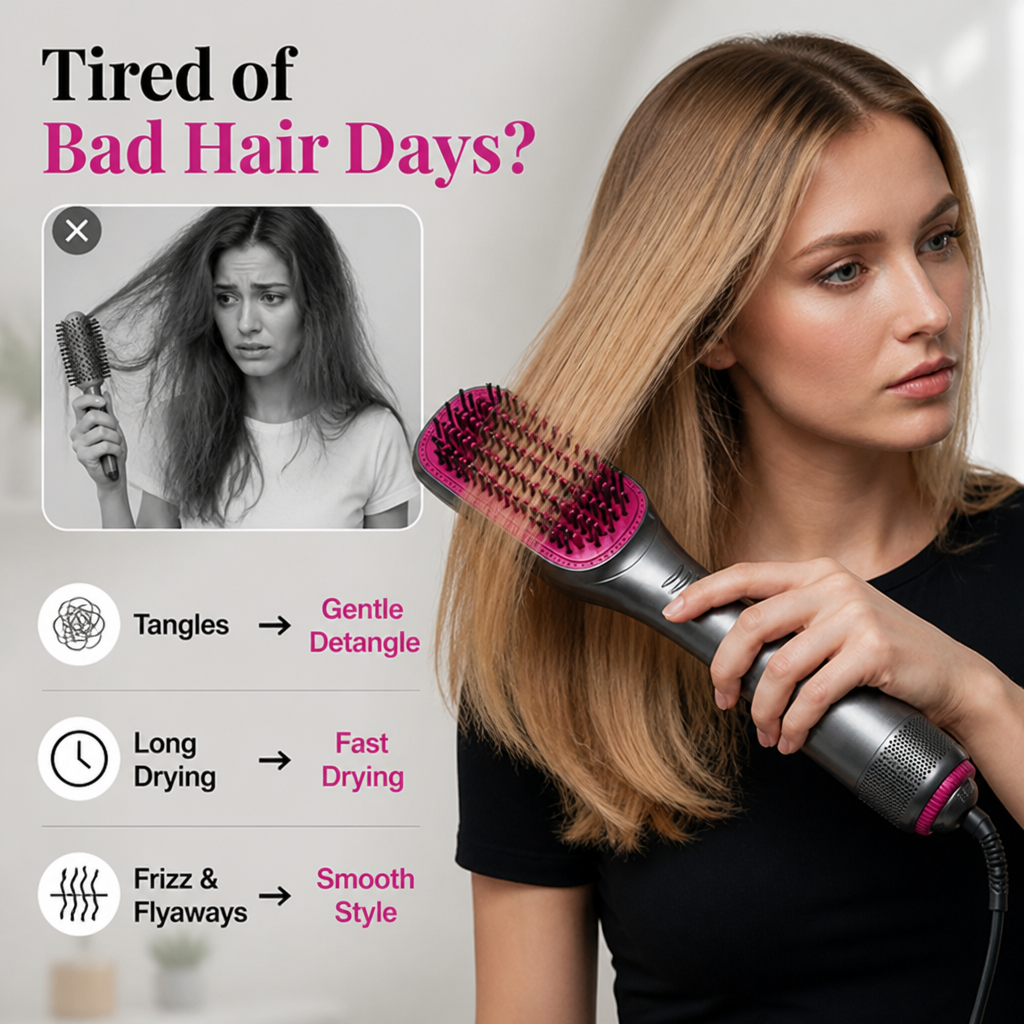 Driora™ — Salon-Smooth Blowouts at Home in One Easy Step