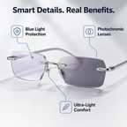 VeriVista™ ColorShift Reading Glasses — Effortless Focus and Stylish Eye Protection All Day Long