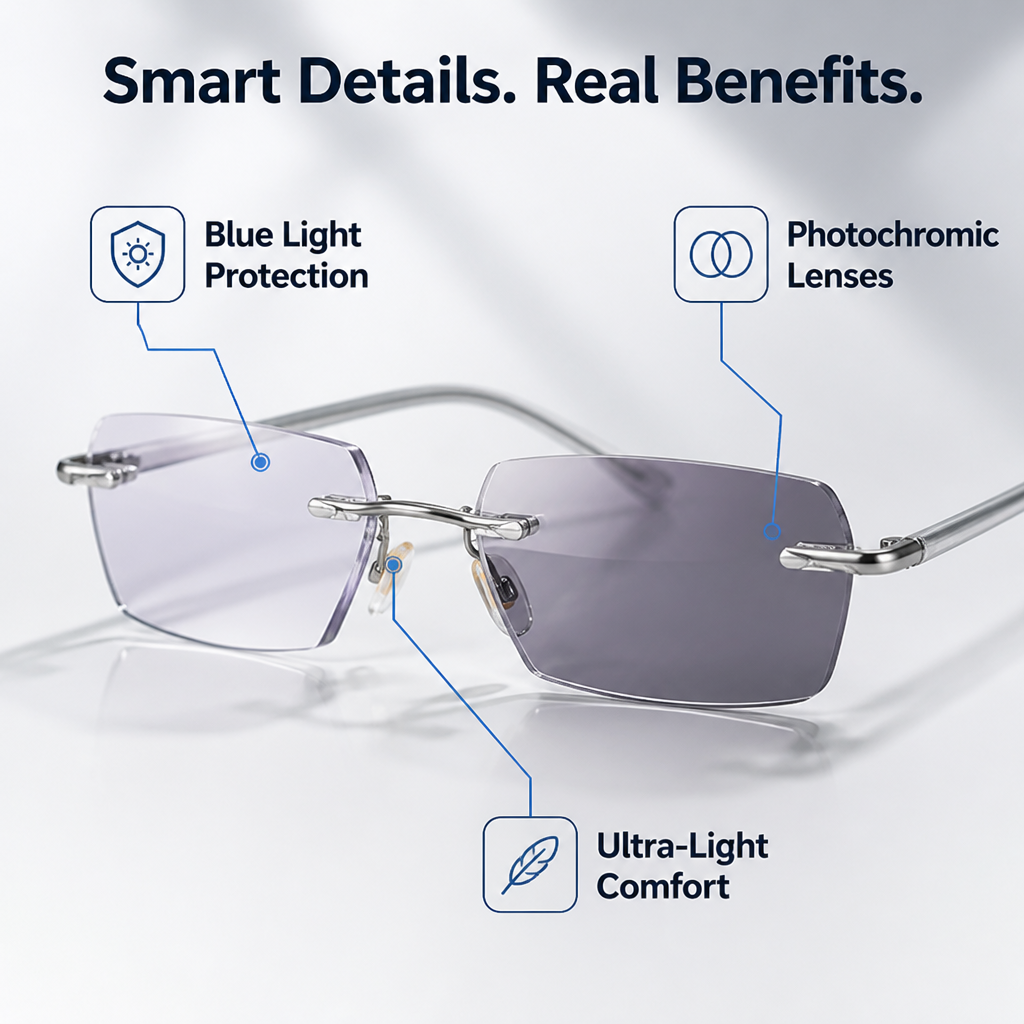 VeriVista™ ColorShift Reading Glasses — Effortless Focus and Stylish Eye Protection All Day Long