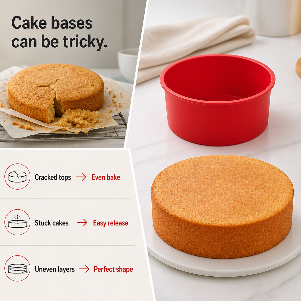 Veloura™ Cake Base Mould — Effortless Perfection for Show-Stopping Cakes Every Time