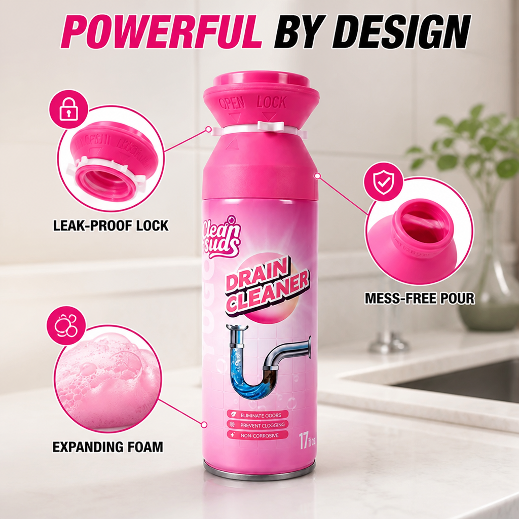 PureFoam™ — Clear Clogs and Crush Odors for Drains That Feel Brand New